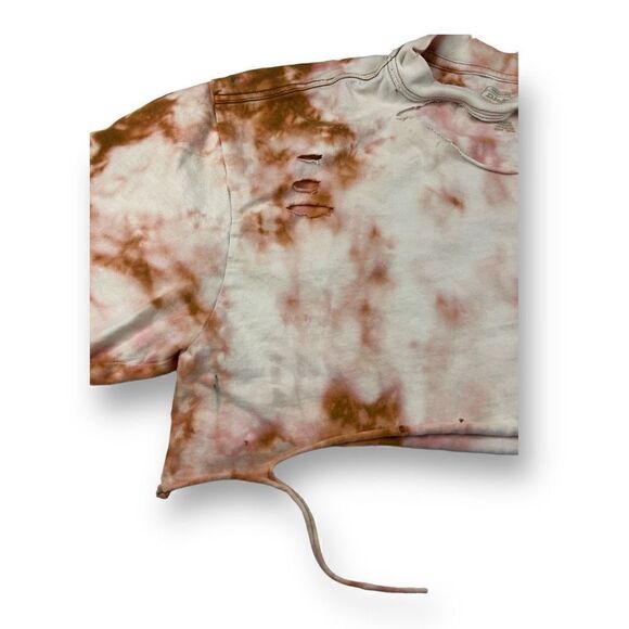 Dickies Cropped Tie Dye Distressed Top Size Large - Picture 3 of 7